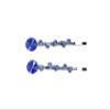 Faship A Pair Of Blue Premium Rhinestone Crystal Floral Hair Clips 2 Pcs Pins view 1