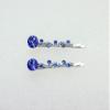 Faship A Pair Of Blue Premium Rhinestone Crystal Floral Hair Clips 2 Pcs Pins view 3