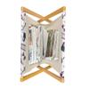 Ambesonne Cosmetics Magazine and Book Holder, Girly Fashion Makeup Female Beauty Eyeliner Blush Mascara Lipstick Powder, Floor Rack Decor for Interior of Home & Office, 22" x 19", Purple Pale Pink view 3