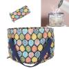 Collapsible Foot Soaking Basin, Portable Polyester Handle Rope Foot Bucket 21L Large Leaf Pattern for Travel Camping view 3