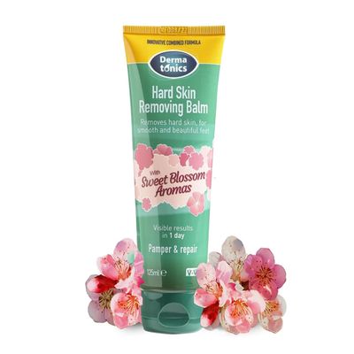 Dermatonics Hard Skin Removing Balm | Suitable for Diabetics | With Sweet Blossom Aromas | Contains Moisturizing Shea Butter and Hydrating Swedish Oat Lipid | 4.23 fl oz