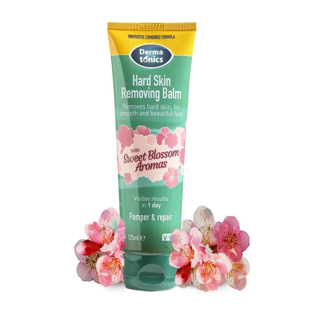 Dermatonics Hard Skin Removing Balm | Suitable for Diabetics | With Sweet Blossom Aromas | Contains Moisturizing Shea Butter and Hydrating Swedish Oat Lipid | 4.23 fl oz