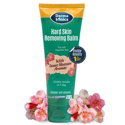 Dermatonics Hard Skin & Callus Removing Balm w/Sakura Blossom Aromas & 10% Urea - Skin Care for Feet, Hands & Elbows  Moisturizing & Repairing Formula for Dry & Cracked Skin - 2.37 fl oz Tube