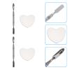 2 Sets Ring Palette Small Love Heart Tray Drawing Tray Cream Mixing Makeup Paint Small Drawing Plates Foundation Mixing Artist Painting Watercolor Painting Nail Stainless Steel view 4
