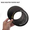 HEALLILY Wax Warmer Collar 50pcs Wax Melting Machine Paper Mat Waxing Kit Hair Removal Paper Mat Unhairing Wax Heater Cleaner Mats Black Wax Warmer Collar Replacement view 2