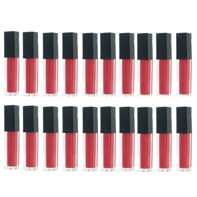5Pcs 5ml/0.17oz Clear Lip Gloss Tube Refillable Plastic Lip Balm Bottle Mini Empty Lipstick Tubes with Screw Lid Reusable DIY Makeup Lip Gloss Container Holder (Black-20pcs)