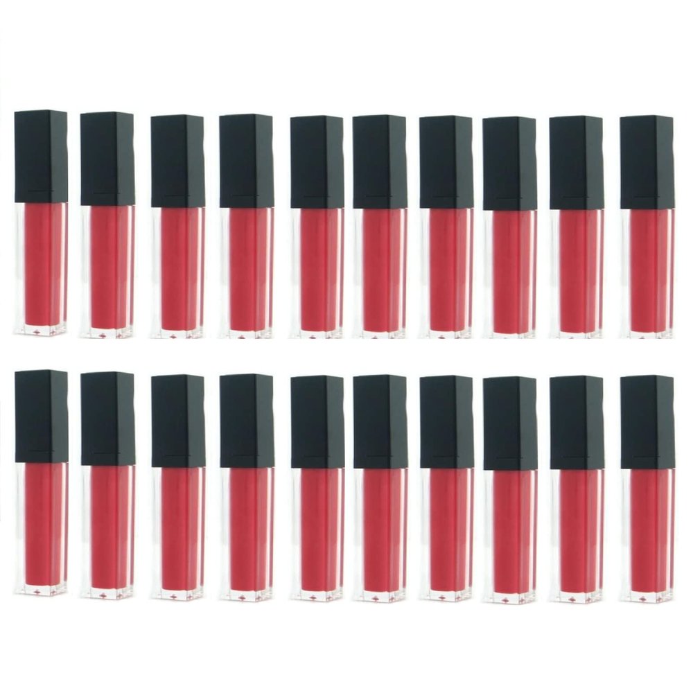 5Pcs 5ml/0.17oz Clear Lip Gloss Tube Refillable Plastic Lip Balm Bottle Mini Empty Lipstick Tubes with Screw Lid Reusable DIY Makeup Lip Gloss Container Holder (Black-20pcs)