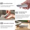 2 Pieces Nail Brushes for Cleaning, Beomeen Stainless Steel Fingernail Cleaner, Hand Nail Toes Cleaning and Scrubbing Brushes, Pedicure Nail Scrubber Non-Slip for Kitchen, Men & Mechanics view 3