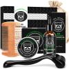 MALE GOD Beard Growth Kit, Beard Kit W/Men's Shaving & Grooming Sets, Upgraded Beard Growth Oil W/Biotin and Batana Oil, Balm, Comb for Spot/Patchy Beard, Christmas Gifts for Men Him Boyfriend Husband view 1