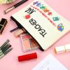 12 Pcs Teacher Appreciation Gift Bulk 6 Makeup Bags Cosmetic Pouch and 6 Keychains Valentines Graduation Gifts for Teacher Women(White,Simple Style) view 4