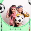 12 Pack Christmas Soccer Gifts for Girls Bulk Include 4 Pcs Adjustable No Slip Soccer Headbands 8 Pcs Hair Scrunchies Hair Ties Sport Football Accessories Gifts for Girls Women Players Coaches Team view 4