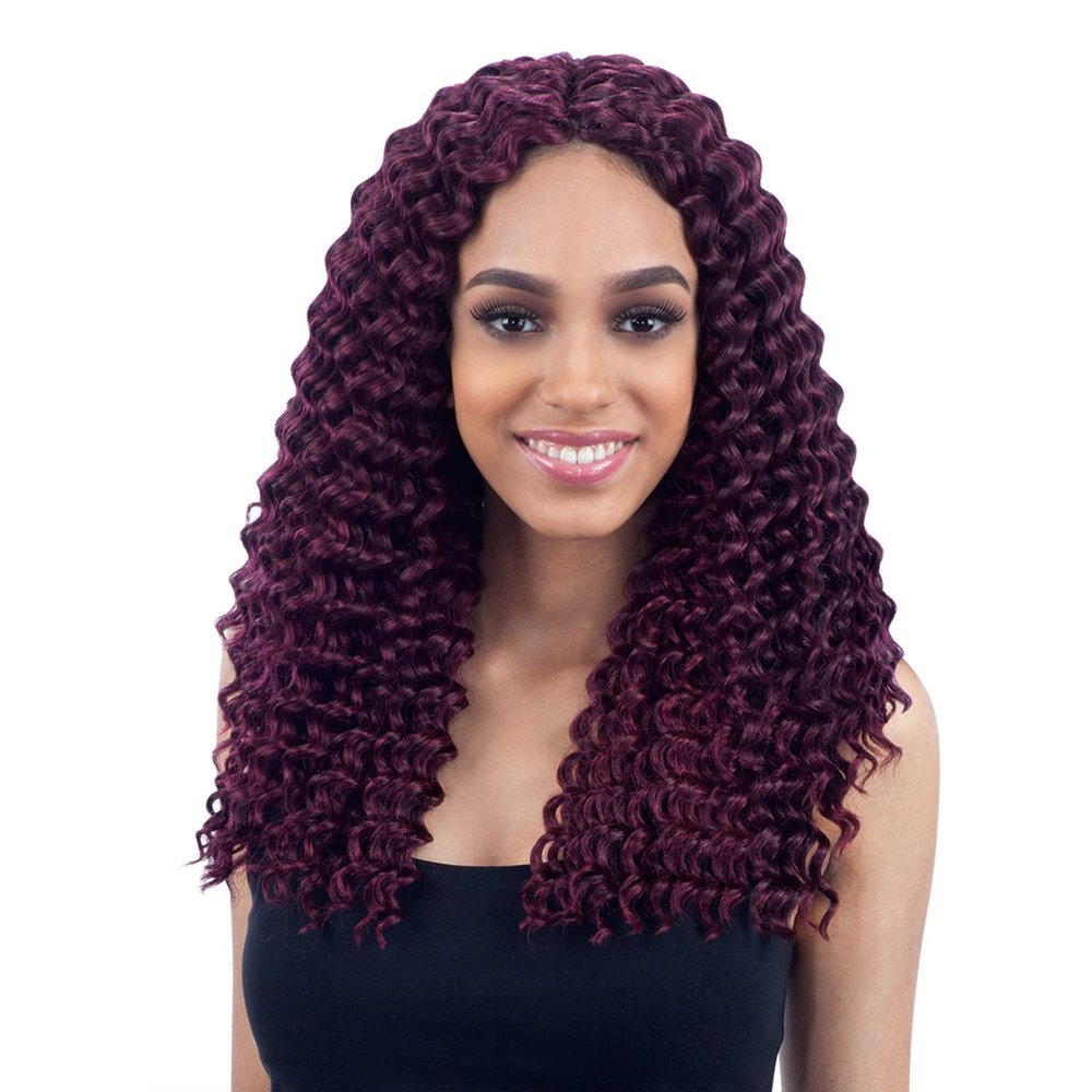 FreeTress Braids Synthetic Hair Crochet Braids Deep Twist 14 inches (1-pack, OT613)