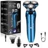 Electric Razor for Men, Men's Rotary Shavers, Waterproof,Wet and Dry Rechargeable Electric Shaver for Men's Faces with a Cordless and Floating Head, Portable Travel Razor,an Ideal Gift for Men view 1