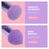 3Pcs Foundation Sponge Puff Mushroom Head Cosmetic Blending Sponge Makeup Puff Facial Sponge BB Cream Foundation Makeup (Purple) view 2