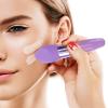 3Pcs Foundation Sponge Puff Mushroom Head Cosmetic Blending Sponge Makeup Puff Facial Sponge BB Cream Foundation Makeup (Purple) view 4