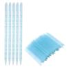 100 Pcs Nail Care Cuticle Pusher, Nail Care Sticks for Cuticle Pusher Rubber Cleaning Pen Dead Skin Cleaner Peeling Peeling Nail Art Manicure Tool(blue) view 1