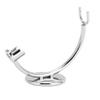 Dioche Curved Shaver Stand, Stainless Steel Single Head Shaving Brush Holder Safety Support Accessories for Men view 1