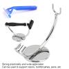 Dioche Curved Shaver Stand, Stainless Steel Single Head Shaving Brush Holder Safety Support Accessories for Men view 3