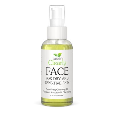 Clearly FACE, Natural Oil Cleanser Face Wash and Makeup Remover | Gentle Cleansing Oil with Avocado, Argan, Blue Tansy and Vegan Squalane | Pure & Toxin-Free, Water Free, Made in USA