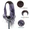 Esmee 24 Inches Ombre Purple to Grey Wigs for Women Synthetic Heat Resistant Fiber Natural Long Wave Wigs for Daily Party Cosplay Wear view 3