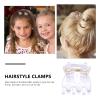 36pcs hair clip claw clip grip nonslip claw clamps girls miniature claw hair slides small hair clamps acrylic hair claw kids jaw clip hair barrettes modeling Miss abs ponytail view 4