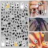 6 Sheets Cow Print Nail Stickers and 8 Sheets Butterfly Nail Stickers view 3