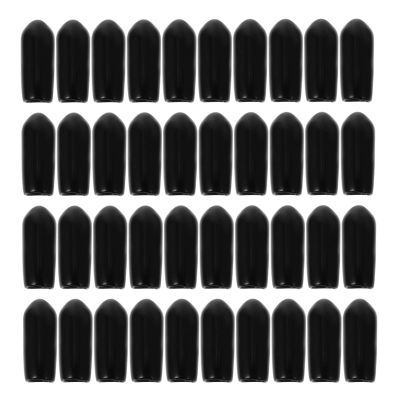 100pcs Headband Rubber End Caps Hair Hoop Replacement Cap Cover Hair Band Tube Caps Screw Thread Protectors Safety Cover for DIY Accessories 5MM
