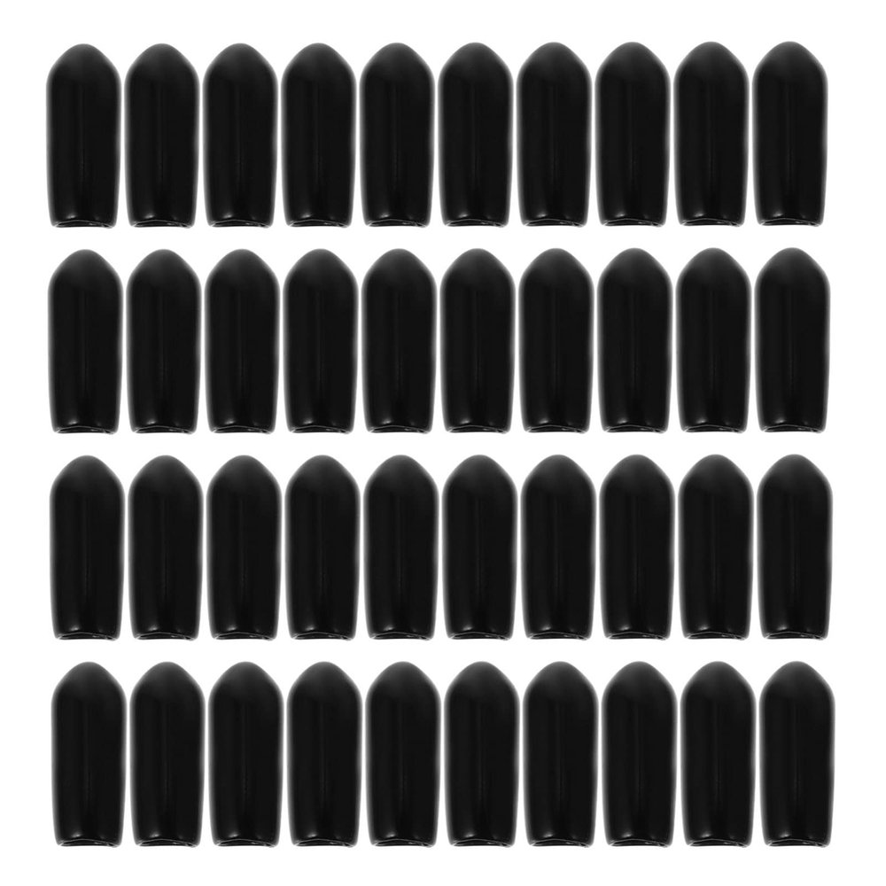 100pcs Headband Rubber End Caps Hair Hoop Replacement Cap Cover Hair Band Tube Caps Screw Thread Protectors Safety Cover for DIY Accessories 5MM