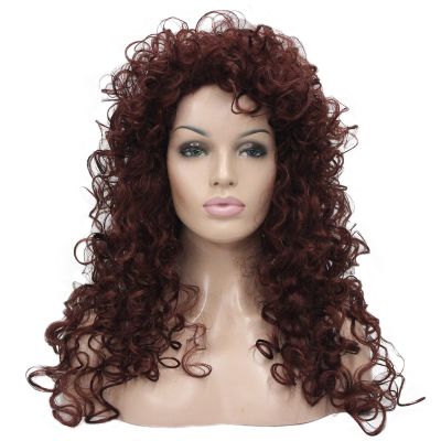 Aimole Synthetic Heat Resistant Hair Long Curly Wigs Cosplay Women Wig (35A)
