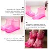 ARTIBETTER Home Slippers 2Pcs Foot Spa Shoes Foot Massager Foot Massage Boots Thermal Massage Bath Shoes Feet Care Accessories 16. 5cm Slipper view 4