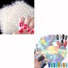 30 Sheets White Flowers Nail Stickers and 24 Sheets Nail Stencils Stickers view 1