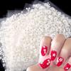 30 Sheets White Flowers Nail Stickers and 24 Sheets Nail Stencils Stickers view 2