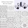30 Sheets Black Nail Stickers and 24 Sheets Blue Nail Stickers view 4