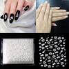 30 Sheets White Nail Stickers and 12 Sheets Gold Nail Stickers view 4