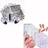 30 Sheets Black Nail Stickers and 14 French Nail Stickers view 1