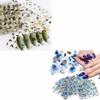 30 Sheets Gold Nail Stickers and 24 Sheets Blue Nail Stickers view 1