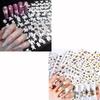 6 Sheets Silver Nail Stickers and 8 Sheets Gold Nail Stickers view 1