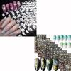 6 Sheets Silver Nail Stickers and 8 Sheets Gold Nail Stickers view 1
