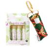 Nature's Silk Lip Balm, Organic (4-pack with Gold Reindeer Keychain) view 1
