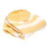 BambooMN Women's Super Soft Aloe Infused Fuzzy Nylon Spa Socks - Size 4-8 - Yellow Stripes - 3 Pairs view 2