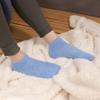 BambooMN Women's Super Soft Aloe Infused Fuzzy Nylon Spa Socks - Size 9-12 - Solid Navy - 3 Pairs view 2