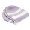 BambooMN Women's Super Soft Aloe Infused Fuzzy Nylon Spa Socks - Size 9-12 - Purple Dots - 3 Pairs view 3