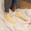 BambooMN Women's Super Soft Aloe Infused Fuzzy Nylon Spa Socks - Size 9-12 - Yellow Stripes - 3 Pairs view 2