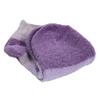 BambooMN Women's Super Soft Aloe Infused Fuzzy Nylon Spa Socks - Size 9-12 - Purple - 3 Pairs view 2