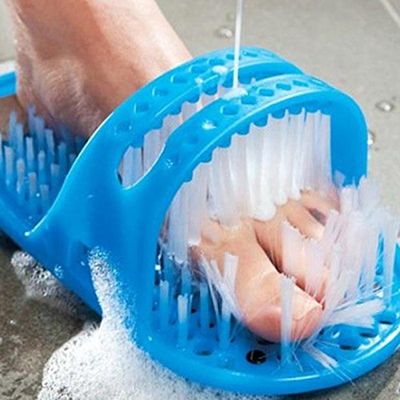 1pc 28cmx14cmx10cm Plastic Bath Shoe Shower Brush Massager Slippers Bath Shoes Brush for Feet Pumice Stone Foot Scrubber Brushes