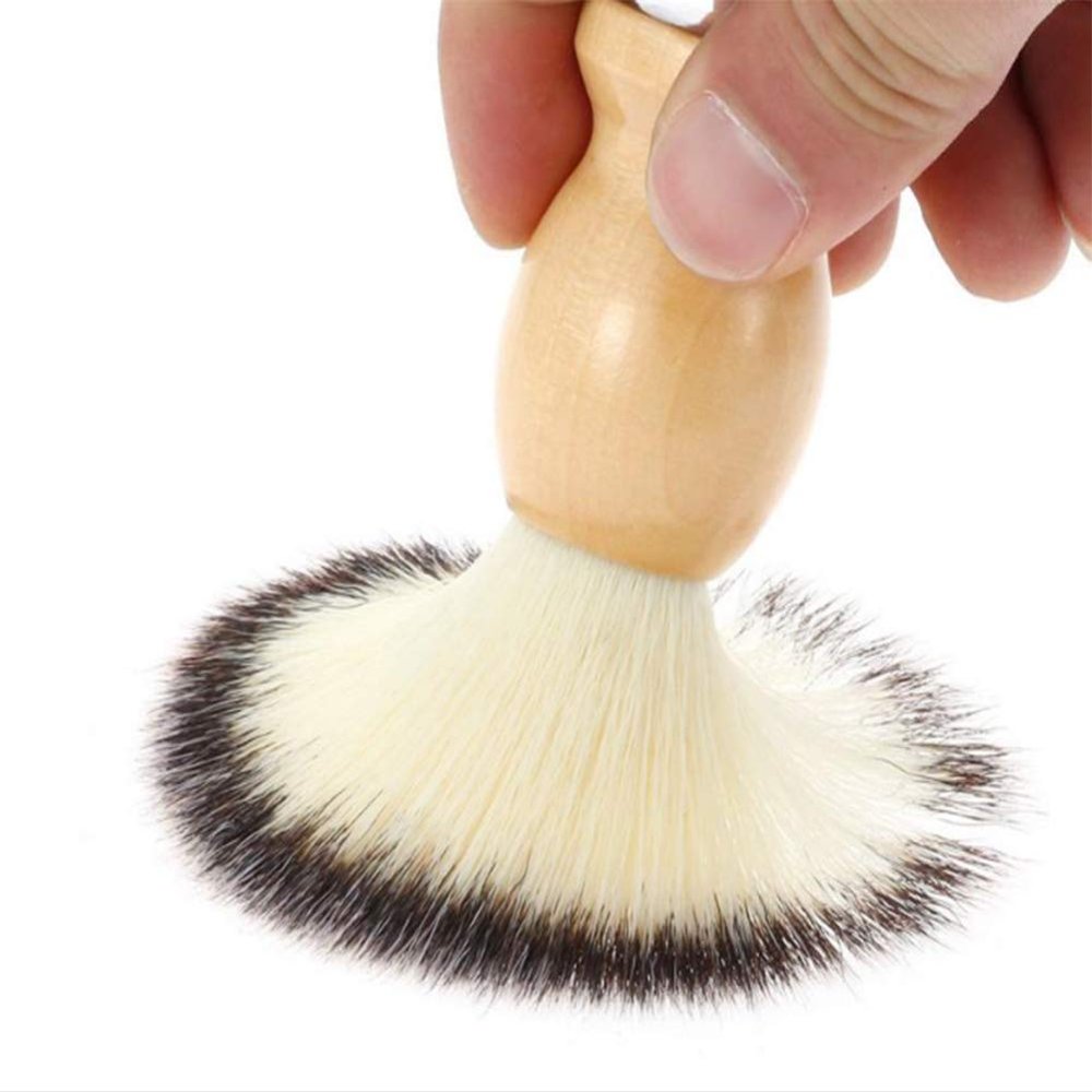 AKOAK 1 Pack Shaving Brushes, Wooden Handle Shaving Brush for Men, Professional Salon Tools, Perfect for Father's Day Gifts