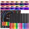 BestLand 12 Colors Matte Liquid Eyeliner Set Colorful UV Neon Eyeliner Pencil Pigmented Waterproof Smudgeproof Long Lasting Eye Liner Xmas Christmas Festival Makeup Gift Kit for Women (Set C) view 1