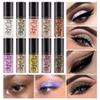 10Pcs Colorful Liquid Glitter Eyeshadow & Eyeliner Sticks Kit  Korean Shimmer Metallic Eye Makeup, Quick-Drying & Waterproof, Vegan & Cruelty-Free, Silver Brown Pink Gold Sparkle sombras de ojos view 1