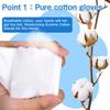 24pcs White Cotton Gloves, Cotton Gloves Eczema for Dry Hands White Gloves Women and for Men Washed Glove Liners for Spa Lotion Coin Jewelry Silver Inspection(XL) view 2