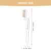 2Pcs Stainless Steel Eyelash Comb Straight Handle Folding Eyebrow Brush Eye Makeup Tools for Eyebrow Eyelash (White Golden) view 2